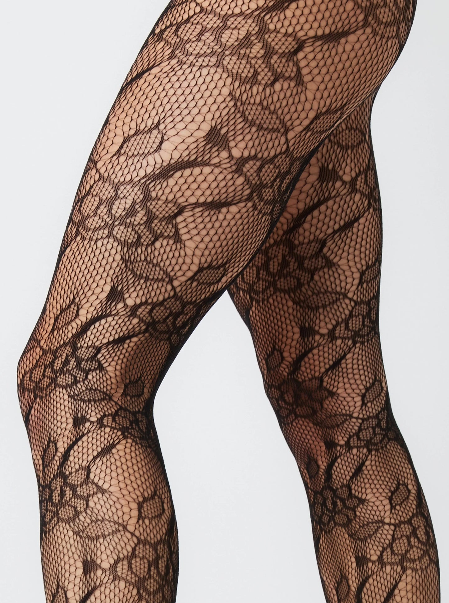 LACE FLORAL TIGHTS