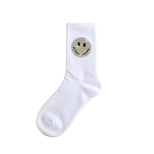 SMILEY SOCKS SILVER